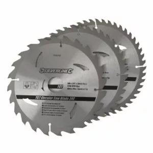 3 Lames de scie circulaire Carbure Ø 200 -  24-40-48 dents- Neuf